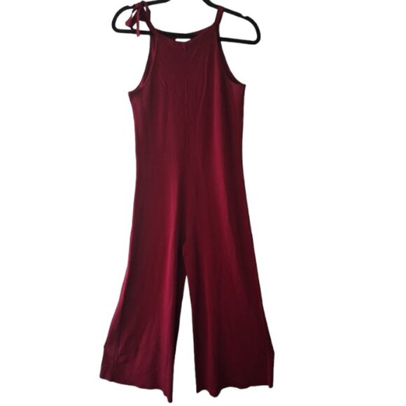 Zara Jumpsuit Women's Shoulder Tie Wide Leg Fashionable Luxury Style Size Small - Picture 5 of 10